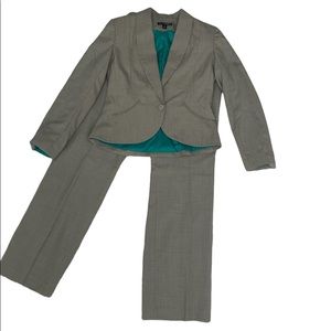Vintage Sharagano Atelier Grey Pantsuit Size 10